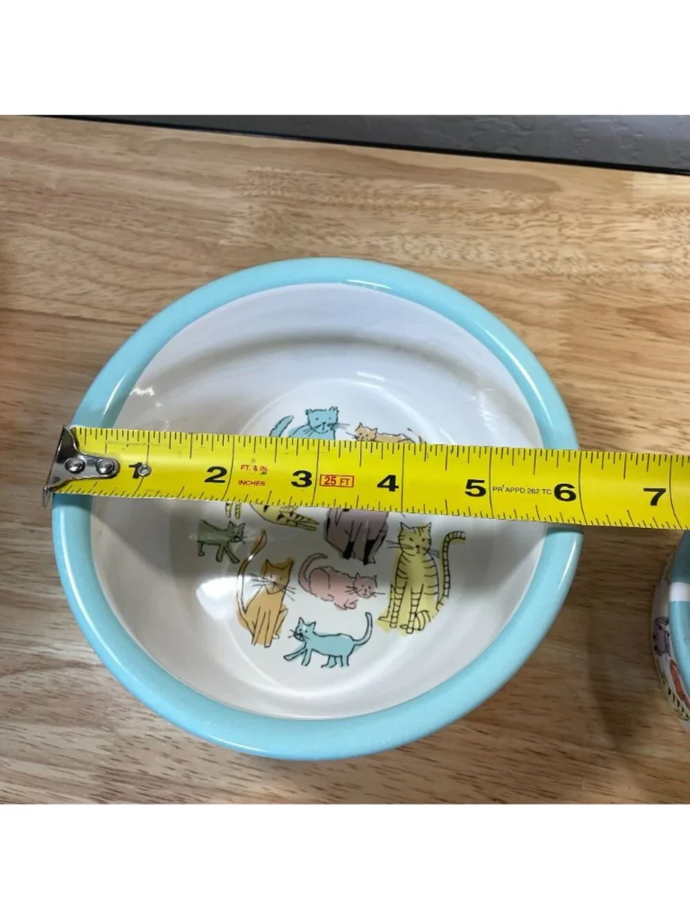 Cat Town Ceramic Feeding Dish Bowl Large Small Size Cute Colorful Whimsical